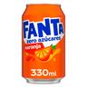 Refresco de naranja zero Fanta lata 33 cl