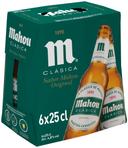 Cerveza MAHOU clásica pack 6x25 cl
