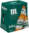 Cerveza rubia Mahou Clásica pack 6 botellas 25cl 