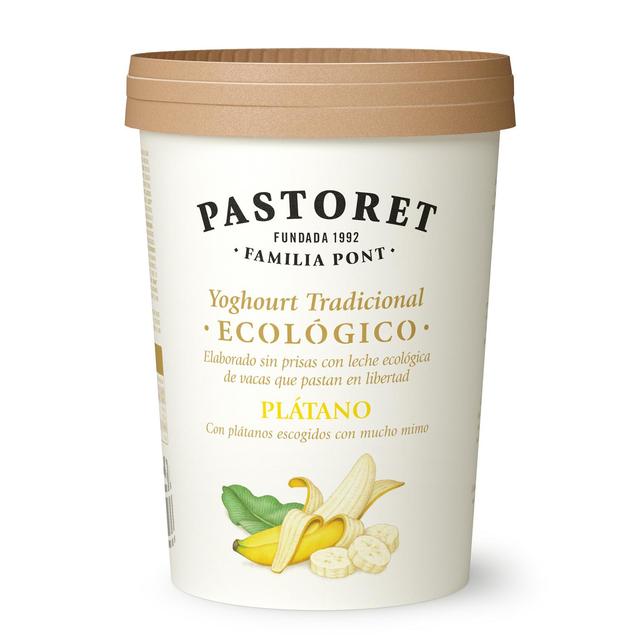 Yogur de plátano ecológico Pastoret sin gluten 500 g