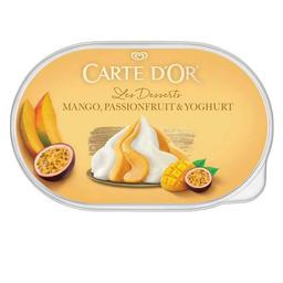 Helado de yogur, mango, passion fruit carte d'or, tarrina 466 g