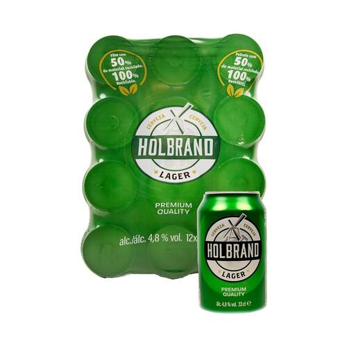HOLBRAND Cerveza clásica pack de 12 uds. x 33 cl
