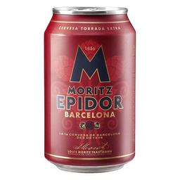 Cerveza epidor moritz, lata 33 cl