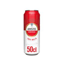 AMSTEL 100 % MALTA Cerveza lata de 50 cl