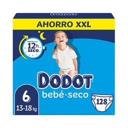 DODOT Bebé-seco Pañales talla 6 (13-18 kg) 128 uds