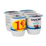 Yogur sabor frutos del bosque Danone pack de 4 unidades de 120 g