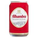Cerveza tradicional Alhambra lata 33 cl