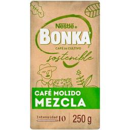 Café molido mezcla 70/30 bonka, paquete 250 g