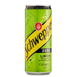 Refresco de limón zero Schweppes lata 33 cl