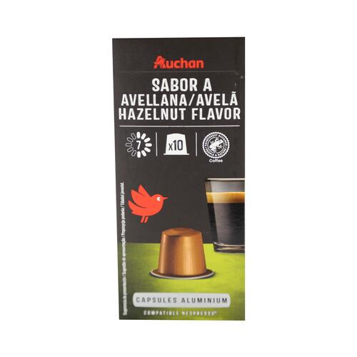 PRODUCTO ALCAMPO Café en cápsulas sabor avellana I7, 10 uds