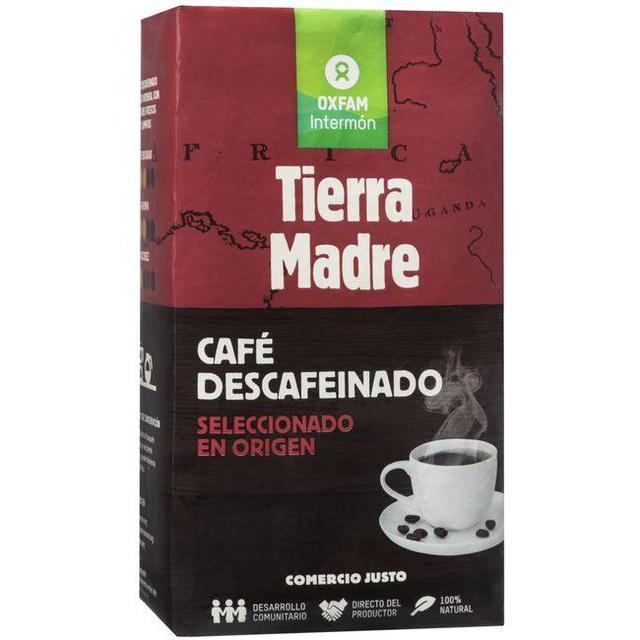 Café natural descafeinado oxfam intermon, paquete 250 g