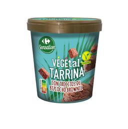 Helado vegetal sabor chocolate y brownie Carrefour Sensation 300 g