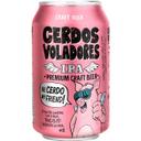 Cerveza ipa session cerdos voladores, lata 33cl