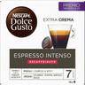 Café espresso descafeinado intenso dolce gusto, caja 16 uds