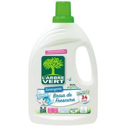 Detergente gel ecológico brisa l'arbre vert, garrafa 34 dosis