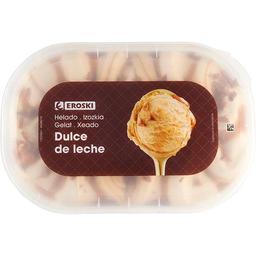 Helado de dulce de leche eroski, tarrina 900 ml