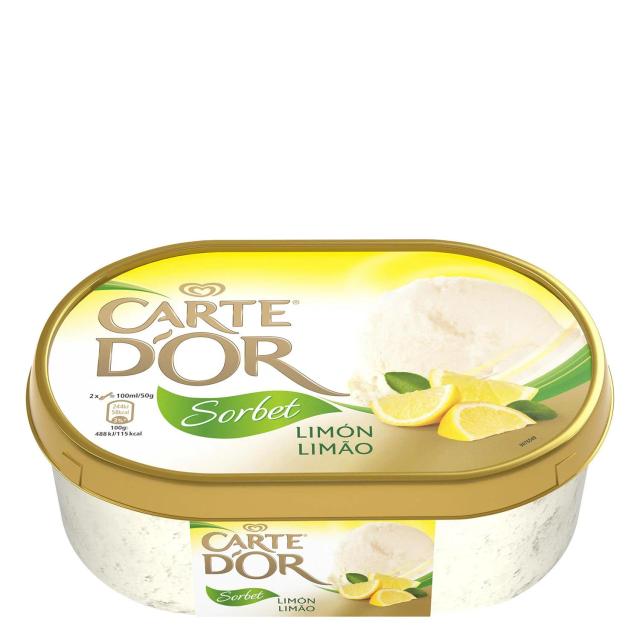 Helado sorbete de limón Carte D'or 1000 ml