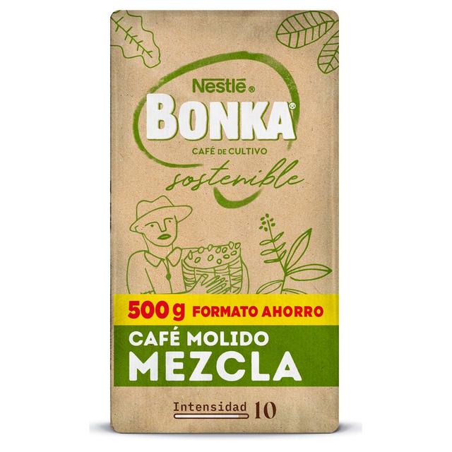 Café molido mezcla de cultivo sostenible Nestlé Bonka 500 g