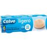 Atún claro ligero en aceite de girasol calvo, pack 3x60 g