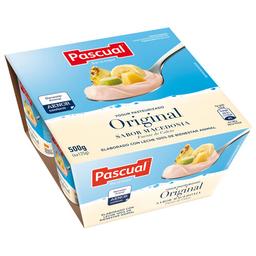 PASCUAL Yogur pasteurizado con sabor a macedonia 4 x 125 g