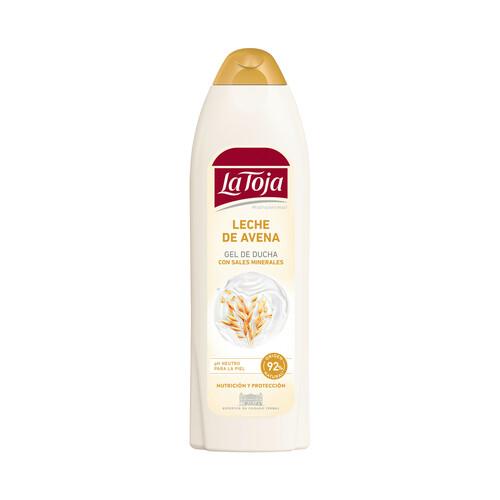 LA TOJA Gel para baño o ducha con sales minerales y leche de avena 600 ml