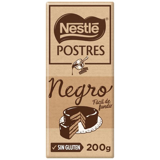 Chocolate negro NESTLE Postres tableta 200 g