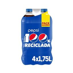 PEPSI Refresco de cola pack 4 botellas de 1,75 l