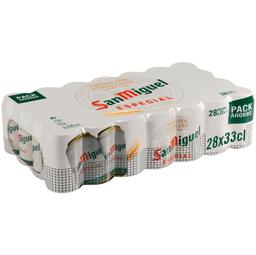 Cerveza San Miguel especial Lager pack de 28 latas de 33 cl