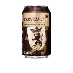 Cerveza 7% Carrefour lata 33 cl