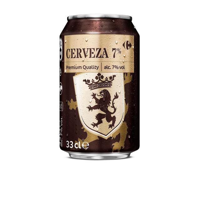 Cerveza 7% Carrefour lata 33 cl