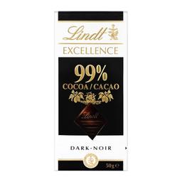 Chocolate negro LINDT Excellence 99% cacao tableta 50 g