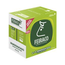 FEIRACO Leche de vaca semidesnatada de origen 100% gallega 6 x 1l
