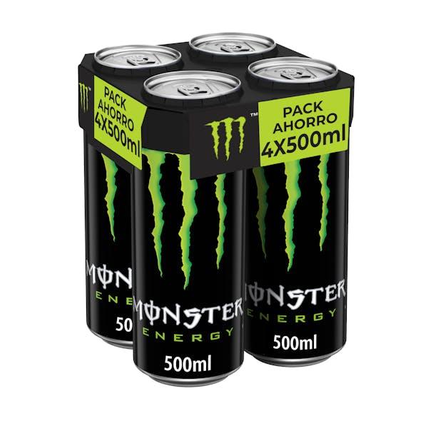 Monster Energy Green Bebida Energética pack de 4 latas 50 cl