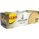Atún claro en aceite de oliva virgen albo, pack 6x65 g