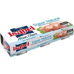 Atún claro super natural isabel, pack 3x56 g