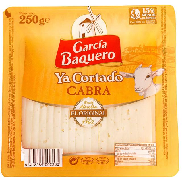 Queso de cabra garcía baquero, cuña cortada 250 g