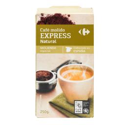 Café molido natural express Carrefour 250 g