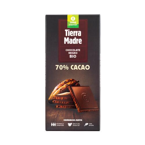 INTERMÓN OXFAM Chocolate 70% cacao Negro ecológico INTERMÓN OXFAM TIERRA MADRE 100 g