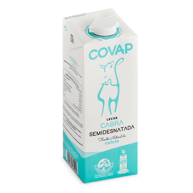 Leche semidesnatada de cabra Covap brik 1 l