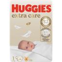 Pañales extra care 2-5 kgs talla 1 Huggies bolsa 28 unidades