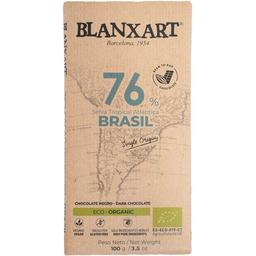 Chocolate negro eco 76% cacao brasil blanxart, tableta 100 g