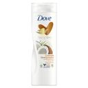 Loción corporal cuidado restaurador con aceite de coco y leche de almendras para piel seca Dove 400 ml