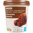 Helado de chocolate brownie eroski, tarrina 500 ml