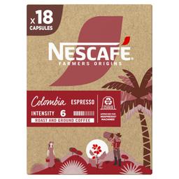 Café espresso Colombia en cápsulas Nescafé compatible con Nespresso 18 ud