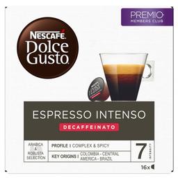 Café cápsulas Nescafé DOLCE GUSTO descafeinado espresso intenso 16 uds. 99 g