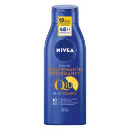 Body milk reafirmante con vitamina C para piel seca Nivea Q10 400 ml