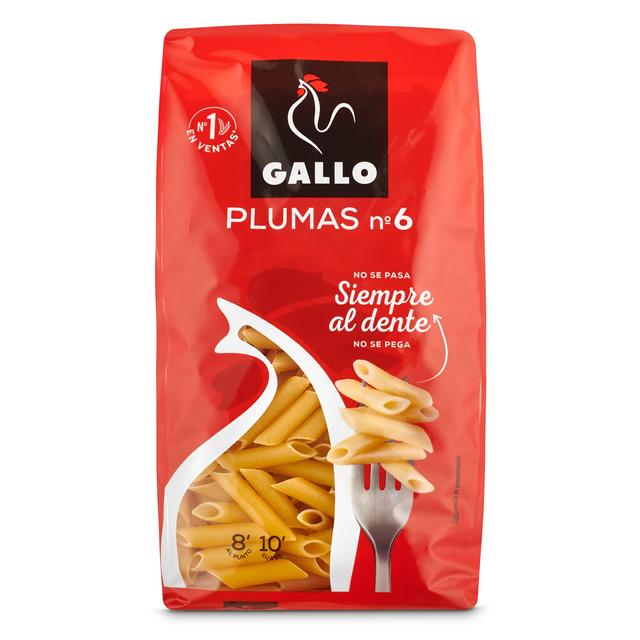 Macarron pluma nº6 gallo, paquete 450 g