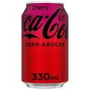 Coca Cola zero azúcar sabor cherry lata 33 cl