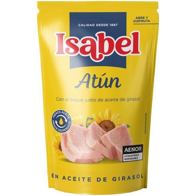Atún en aceite de girasol isabel, bolsa pouch 65 g