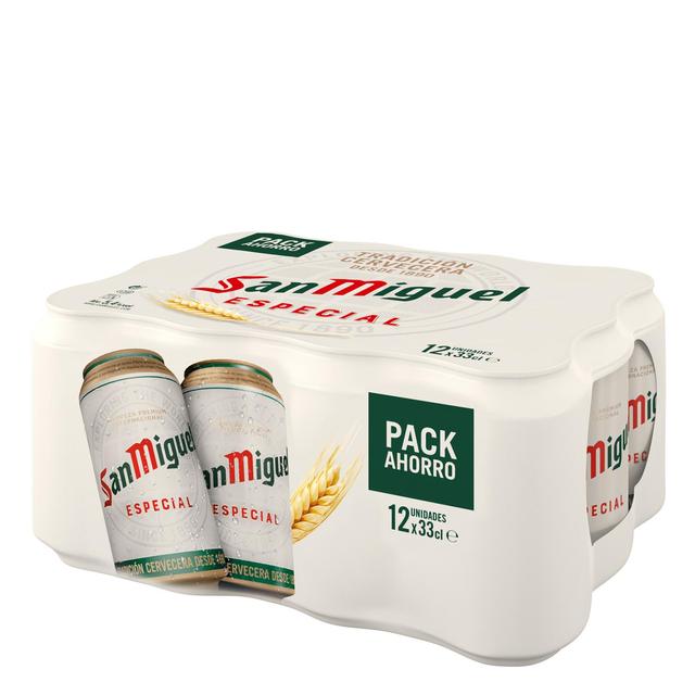 Cerveza SAN MIGUEL lata pack 12X33 cl